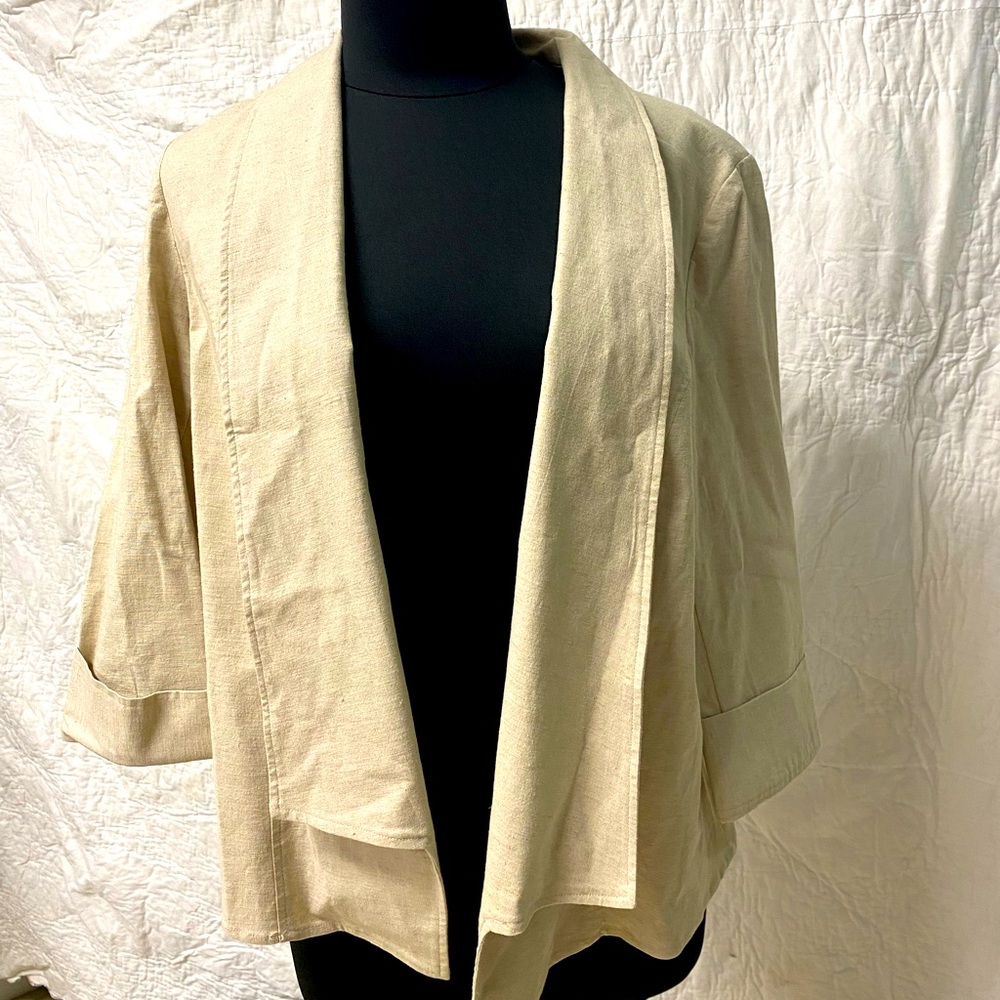 Lane Bryant stretch linen jacket